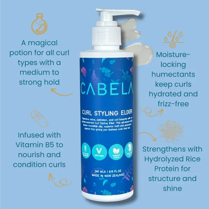 Cabela Curl Styling Elixir Strong Hold Gel