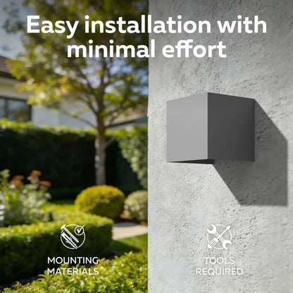 Calex Bari LED Wall Light - Up & Down - Anthracite