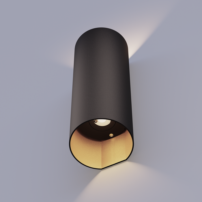 Calex Florence LED Wall Light - Up & Down - Black