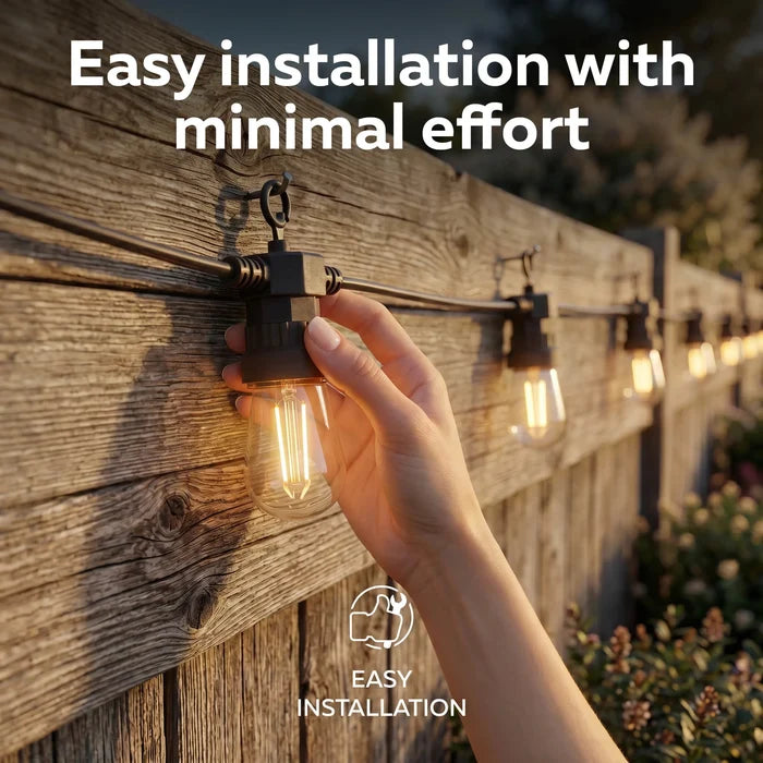 Calex String light 10M - Warm White - 10 bulbs