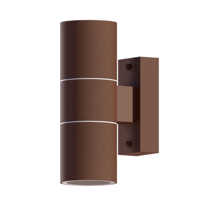 Calex Turin Wall Light - Up & Down - 2x GU10 - Rust
