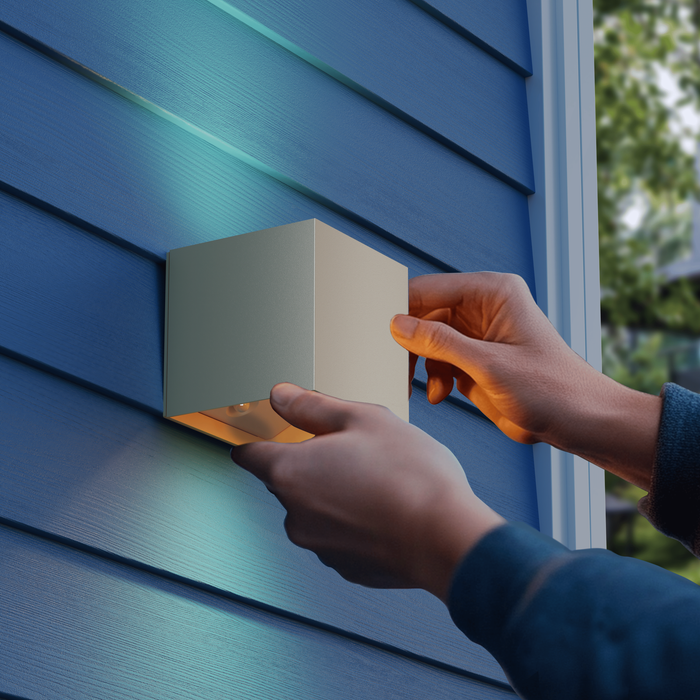 Calex Volterra Rechargeable Wall Light - Up & Down - Sand
