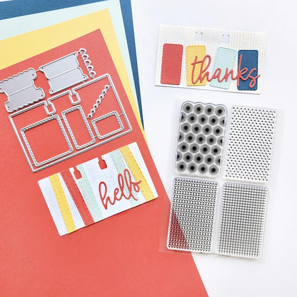 Catherine Pooler - Dies - Flip-a-Color Combo. Available at Embellish Away located in Bowmanville Ontario Canada. Example by brand ambassador.