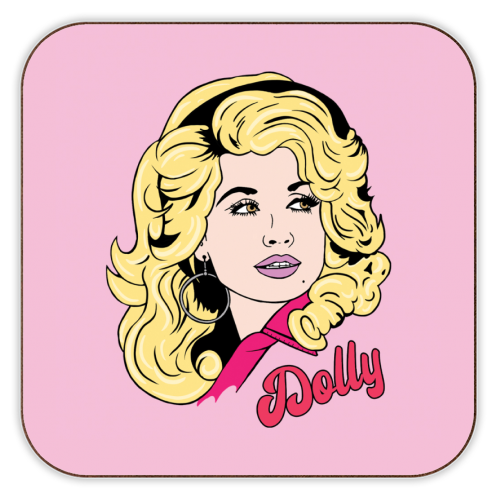Coasters 'What would Dolly do?': Glass
