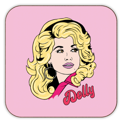 Coasters 'What would Dolly do?': Glass