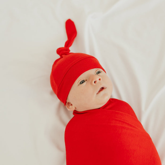 Copper Pearl Knit Swaddle Blanket | Apple