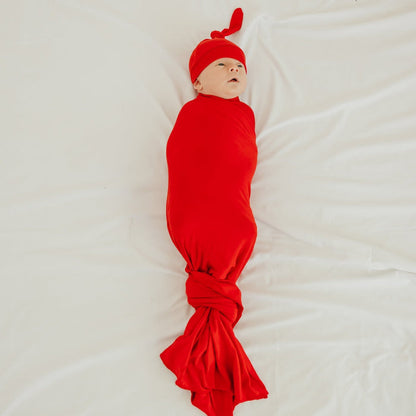 Copper Pearl Knit Swaddle Blanket | Apple