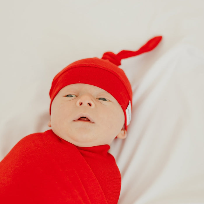 Copper Pearl Knit Swaddle Blanket | Apple