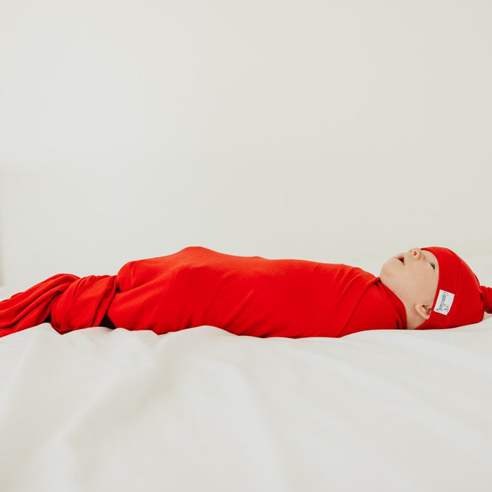 Copper Pearl Knit Swaddle Blanket | Apple