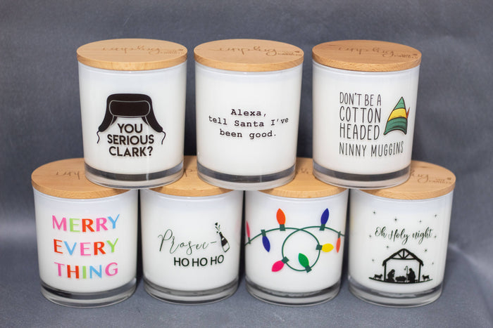 Cotton Headed Ninny Muggins Holiday Christmas Soy Candle: Peppermint Mocha