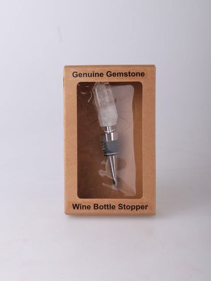 Crystal Wine Bottle Stopper | Clear Quartz-Image 3