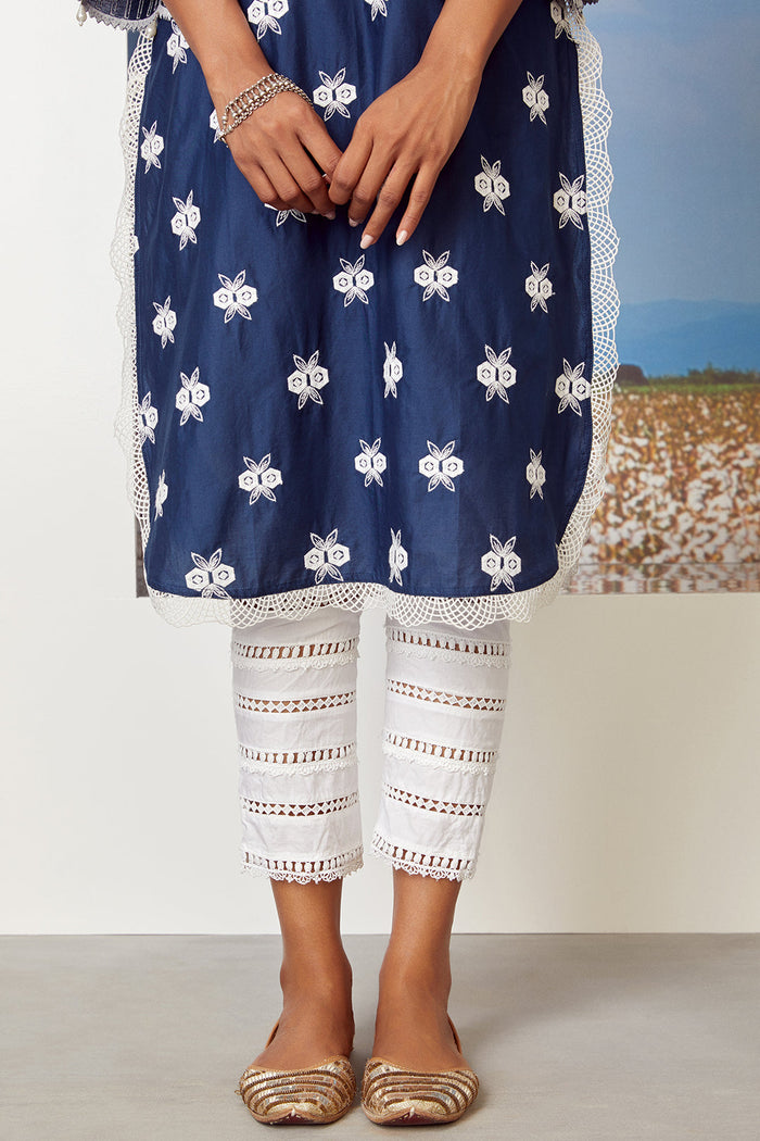 Dawn Supima Cotton Navy Kurta Set