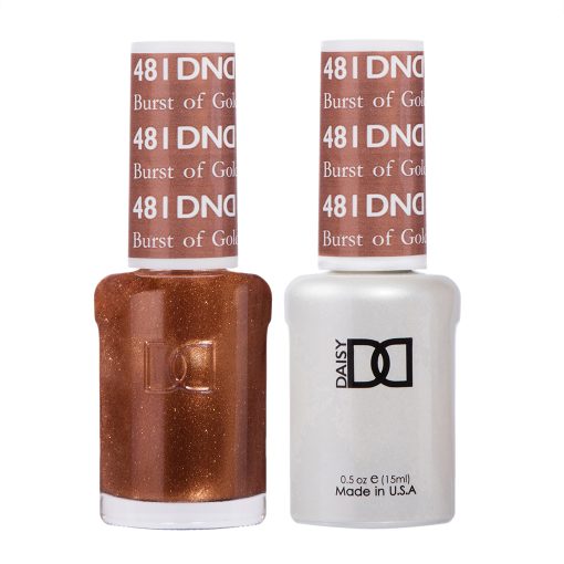 DND Gel Nail Polish Duo 481 - Burst of Gold