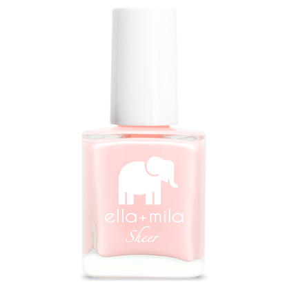 Dream baby pink tint sheer nail polish bottle – ella+mila Sheer