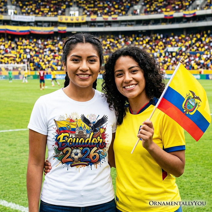 Ecuador 2026 Soccer Cup Global Championship T-Shirt, Fans Football Tee T-Shirts OrnamentallyYou