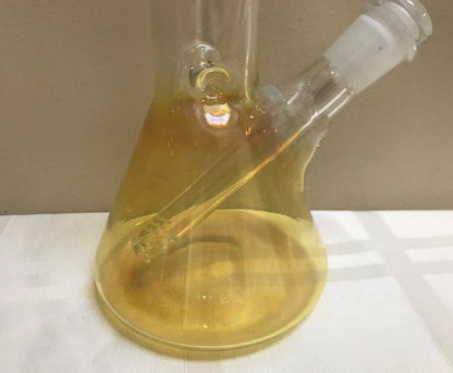 Elegant Thick Fumed Glass Beaker 9" Bong Ice Catcher Grinder 14mm Bowl
