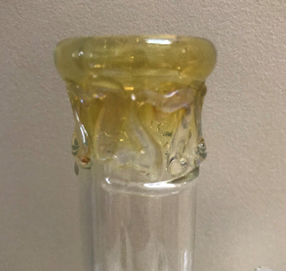 Elegant Thick Fumed Glass Beaker 9" Bong Ice Catcher Grinder 14mm Bowl