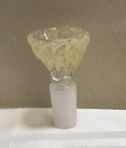 Elegant Thick Fumed Glass Beaker 9" Bong Ice Catcher Grinder 14mm Bowl