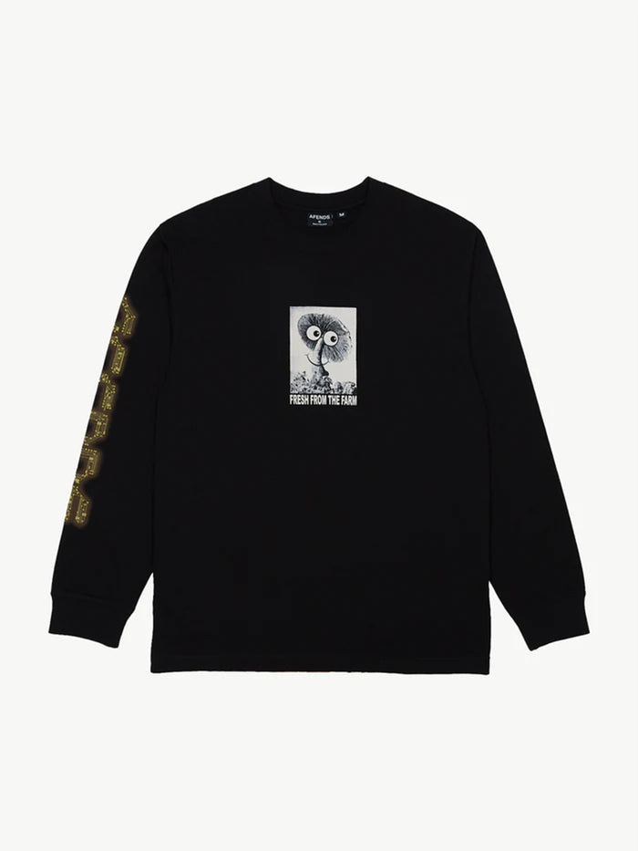 Farm Fresh - Recycled Long Sleeve Tee | Black-Image 5