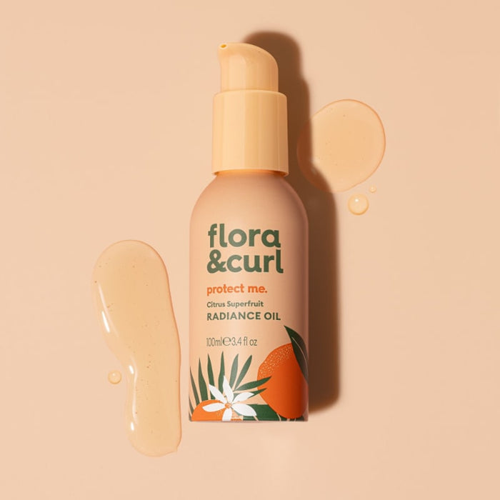 Flora & Curl Citrus Bloom Superfruit Hair Oil, suits wavy, curly and coily hair types