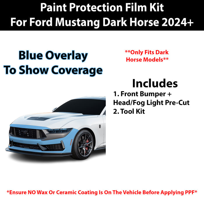 Fits Ford Mustang Darkhorse 2024+ Precut Premium Paint Protection Film Clear Bra PPF Decal Film Kit - Bogar Tech Designs