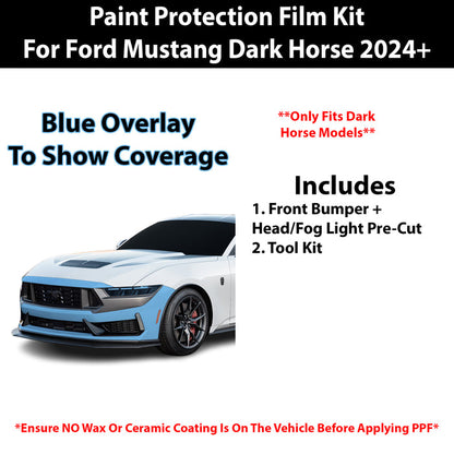 Fits Ford Mustang Darkhorse 2024+ Precut Premium Paint Protection Film Clear Bra PPF Decal Film Kit - Bogar Tech Designs