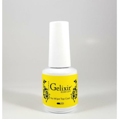 GELIXIR - Soak Off Gel - Base No-wipe Top Coat - .5 Oz / 15 mL