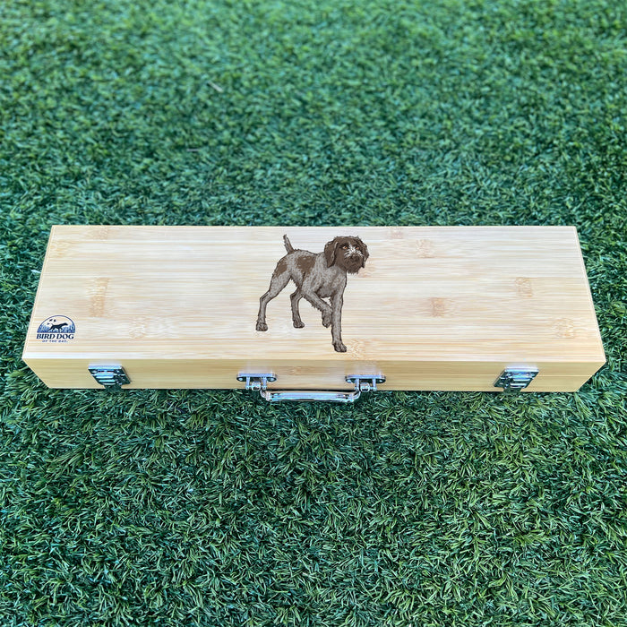 German Wirehaired Pointer BBQ Grill Tool Set