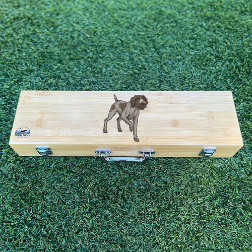 German Wirehaired Pointer BBQ Grill Tool Set