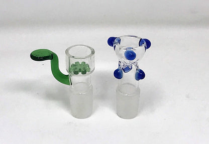 Graphic Design Best 14" Thick Silicone Straight Bong 2 - 18mm Slide Bowls