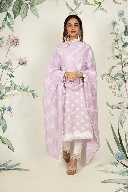 Heather Kurta and Fringe Pyajama