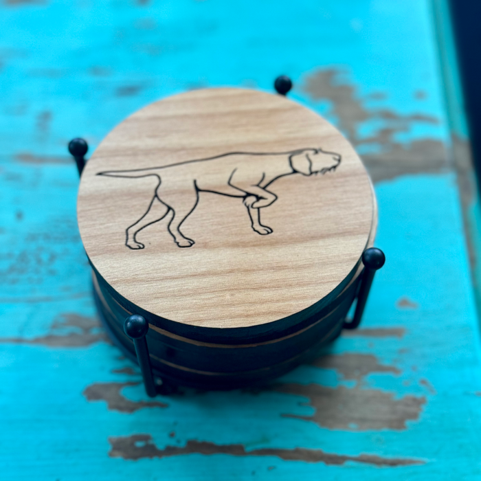 Hungarian Wirehaired Vizsla Coaster Set