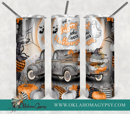 Just A Ghoul Who Loves Halloween Digital File Wraps
