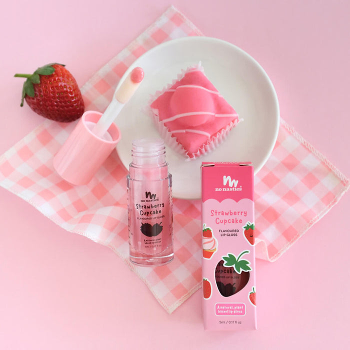 Kids Natural Lip Gloss - Strawberry Cupcake