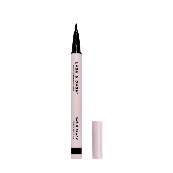 Lash & Dash® Glue Liner- Satin Black on a white background.