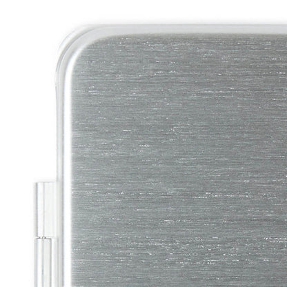 Close-up of Leaf Razor travel case on a white background