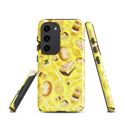 Vibrant Lemon Samsung® Tough Case featuring artistic lemon-themed designs for stylish phone protection.