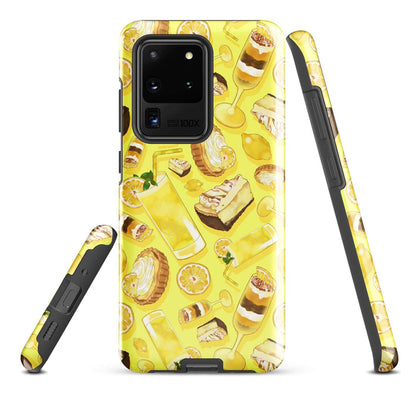 Stylish Lemon Samsung® Tough Case featuring vibrant lemon-themed art for ultimate protection and durability.