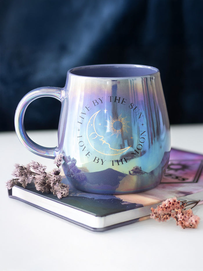 Live by the Sun Love by the Moon Iridescent Mug | One Colour-Image 1