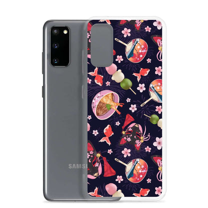 Matsuri Samsung® Clear Case showcases vibrant festival designs while protecting your phone from scratches and dust.