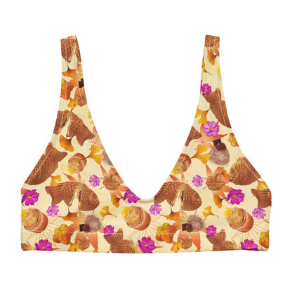 Momiji kawaii padded bikini top with anko-filled taiyaki and mont blanc cupcakes