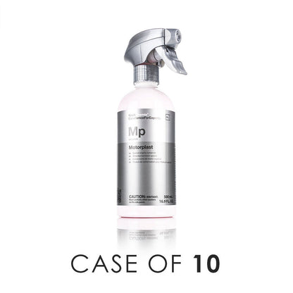 Koch-Chemie Motorplast 500ml front view with the text "Case of 10" on a white background.