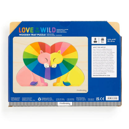 Mudpuppy Love in the Wild Wooden Tray Puzzle