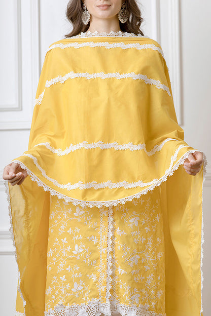 Mulmul Camellia Dupatta