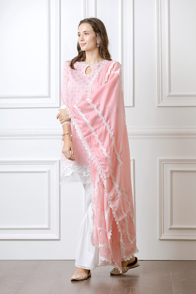 Mulmul Camellia Dupatta