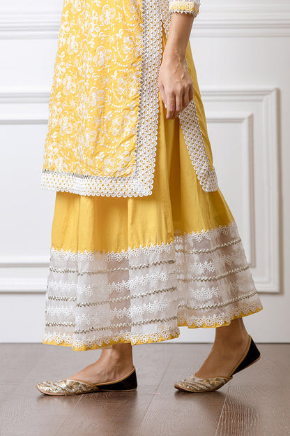 Mulmul Flora Gota Skirt