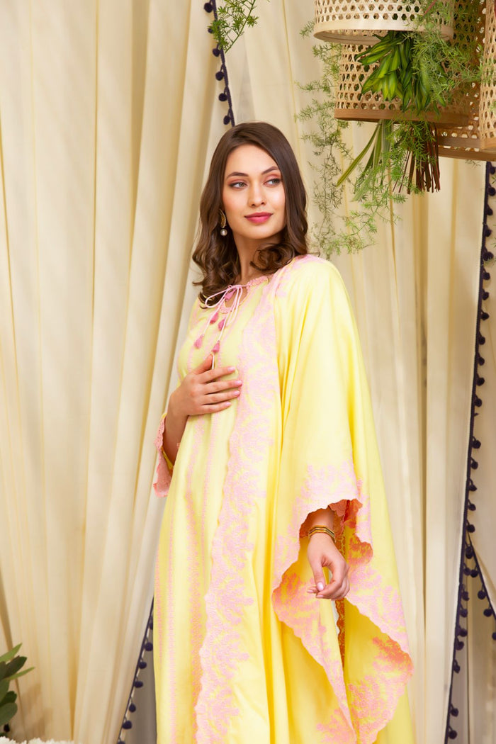 Mulmul Supima Cotton Emb. Border Dupatta