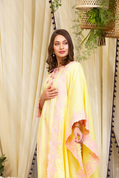 Mulmul Supima Cotton Emb. Border Dupatta