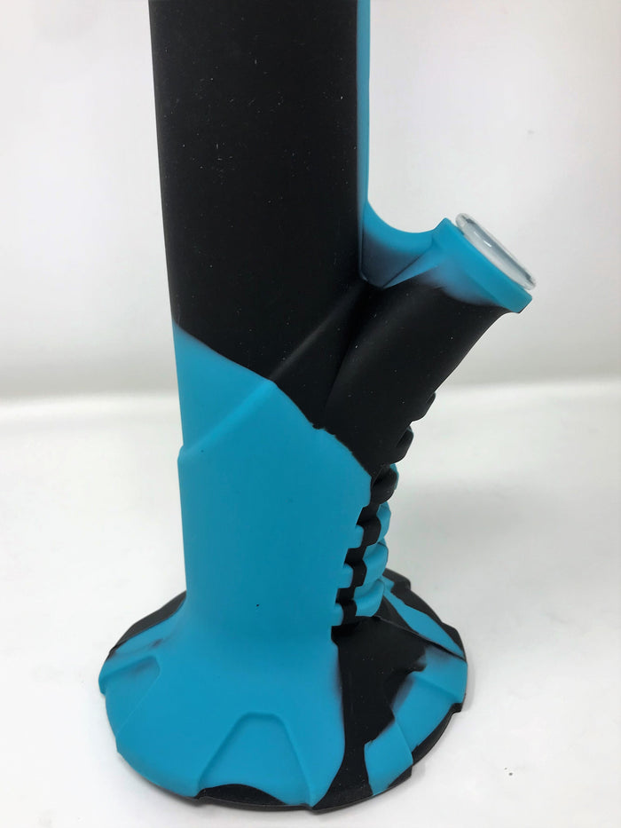 NEW! Silicone Detachable 15" Bong Glass 8 Arm Tree Perc Darth Vader Bowl + Bowl