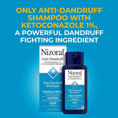 Nizoral Anti - Dandruff Shampoo 400ml شامبو نيزورال المضاد للقشرة - Princess Cosmetics Qatar